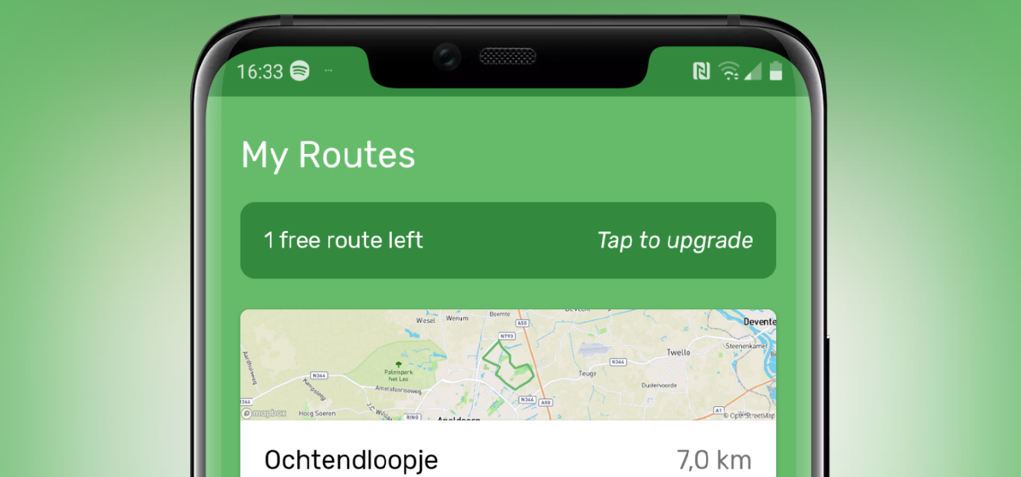 Met de app FindARun kun je je eigen (hardloop)routes uitstippelen