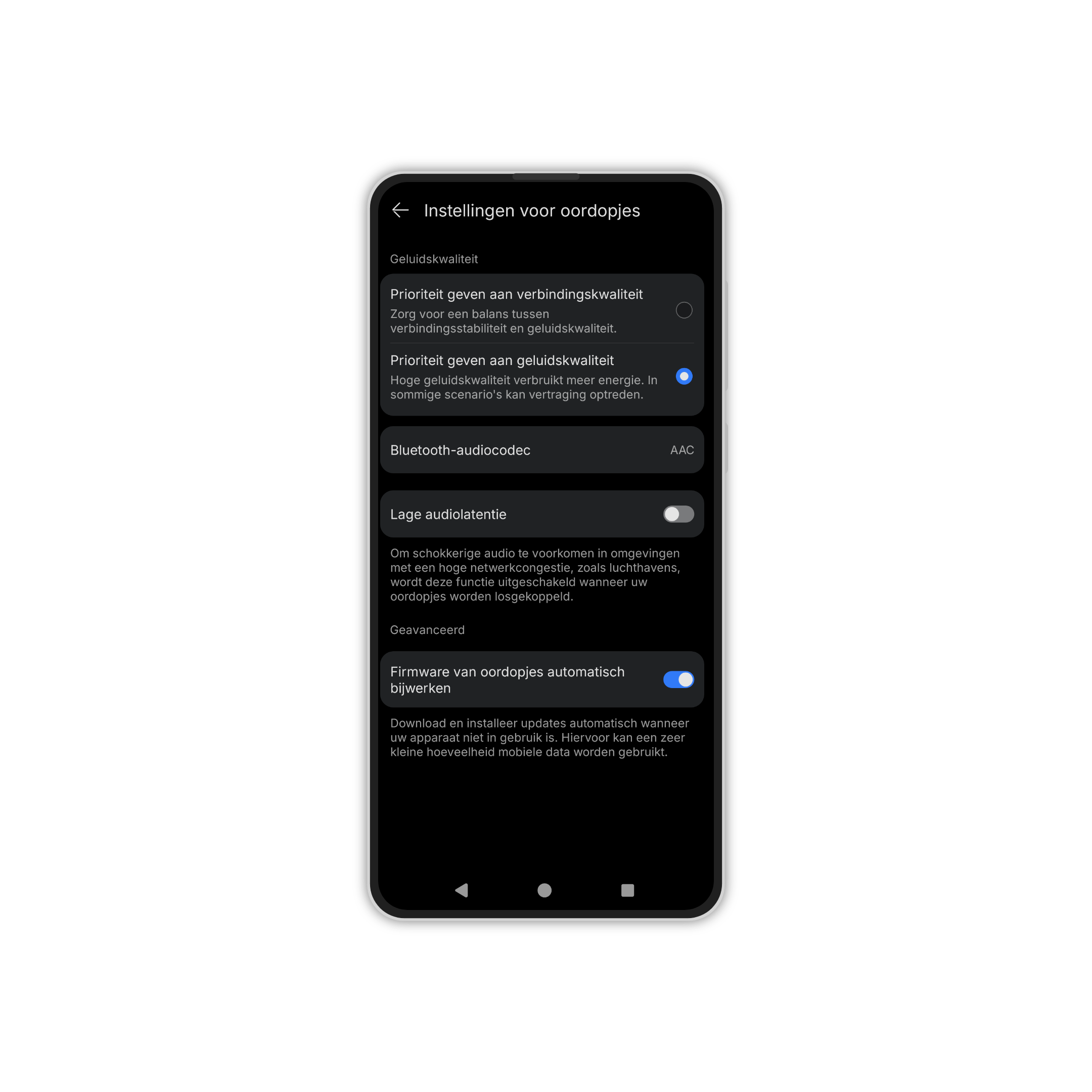 huawei audio connect app geluidskwaliteit