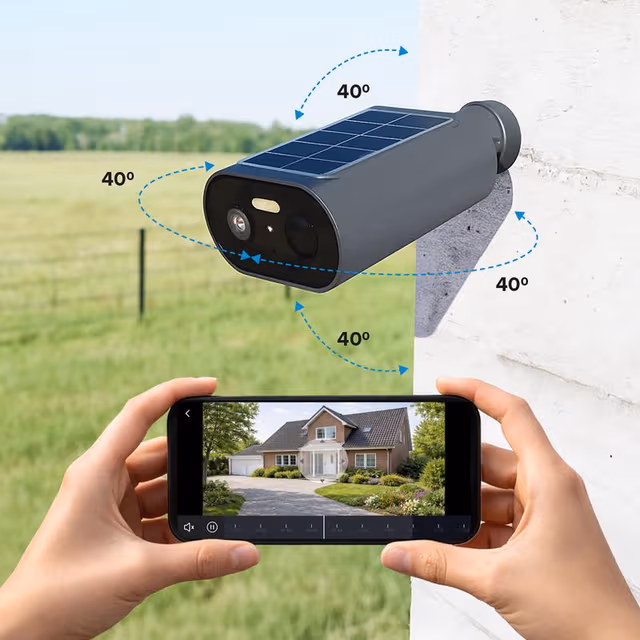 action zonne-energie camera