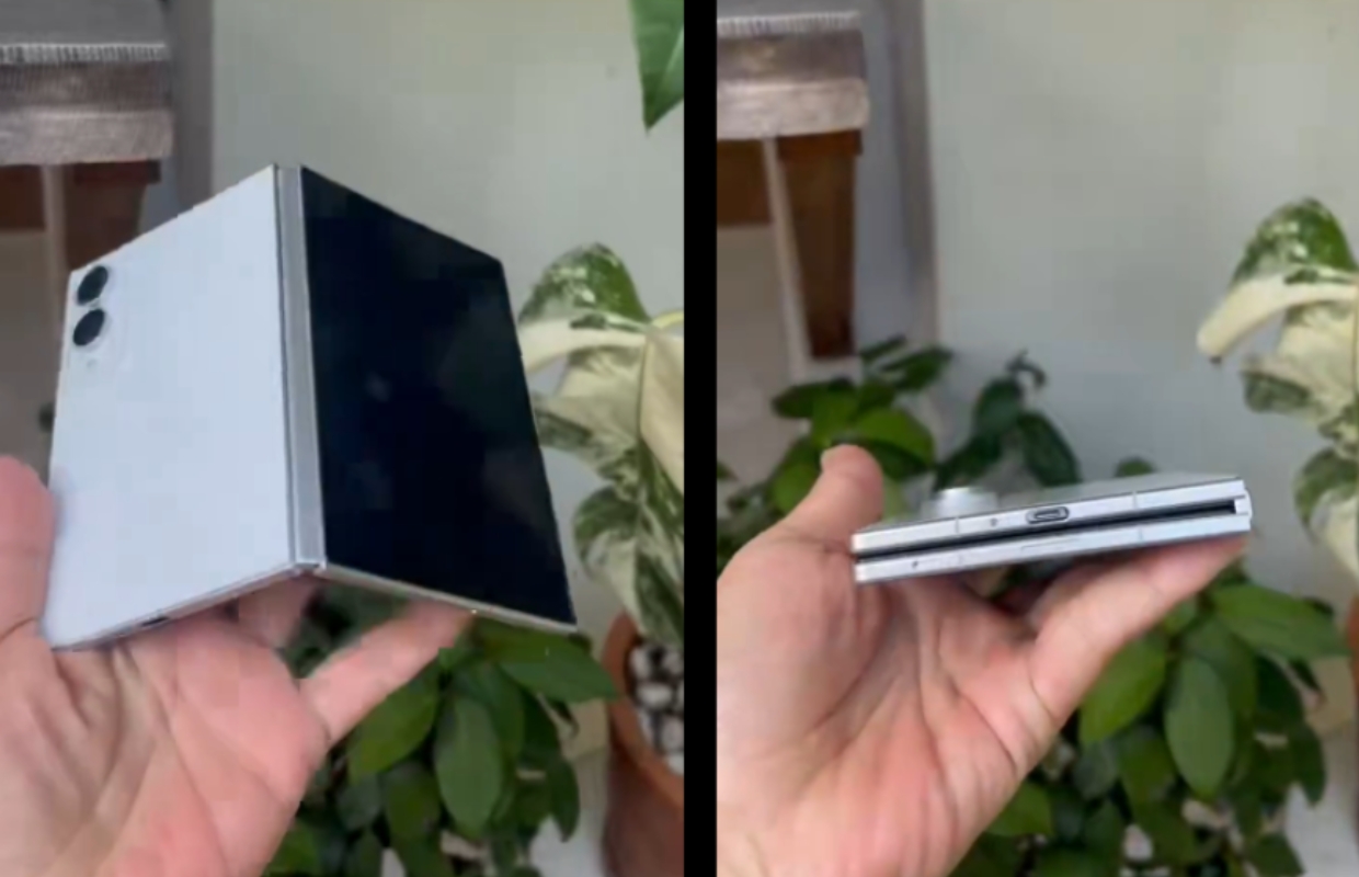 Iemand houdt de Galaxy Z Fold 8 Wide al vast en deelt de beelden