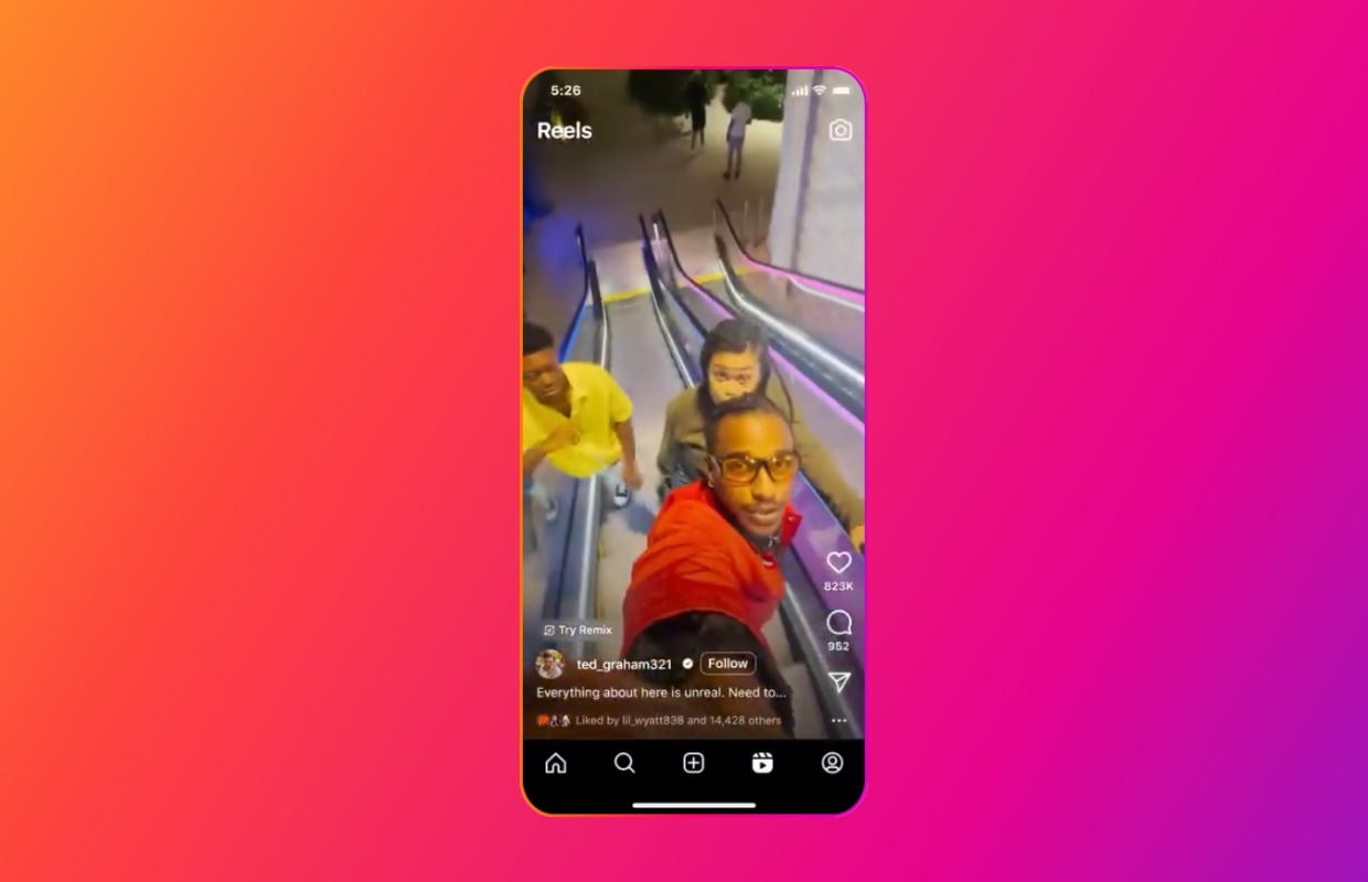 Je kunt Instagram Reels straks op je televisie kijken via Google Cast