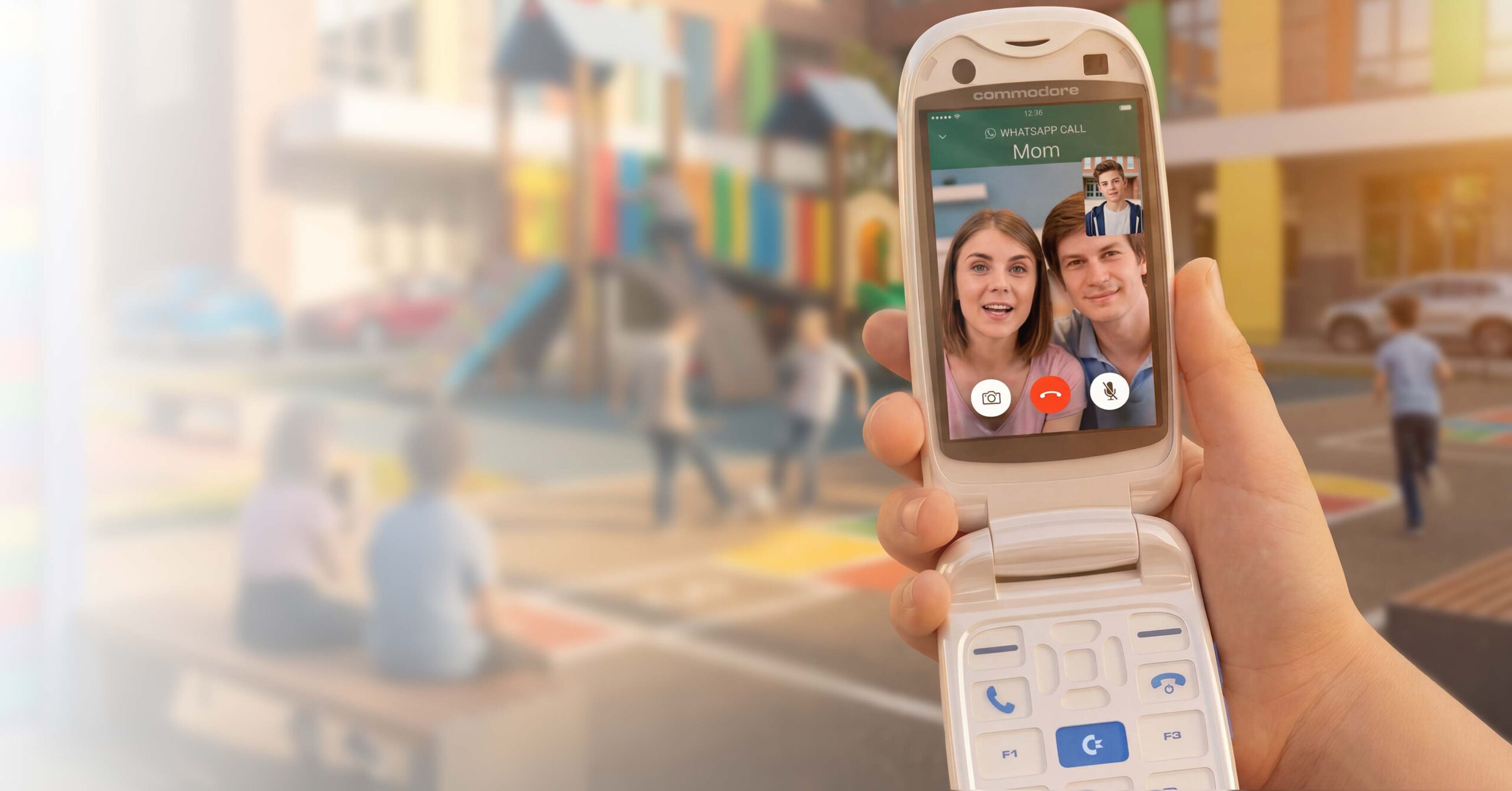 Commodore komt met opvallende flipphone die apps draait, maar sociale media blokkeert