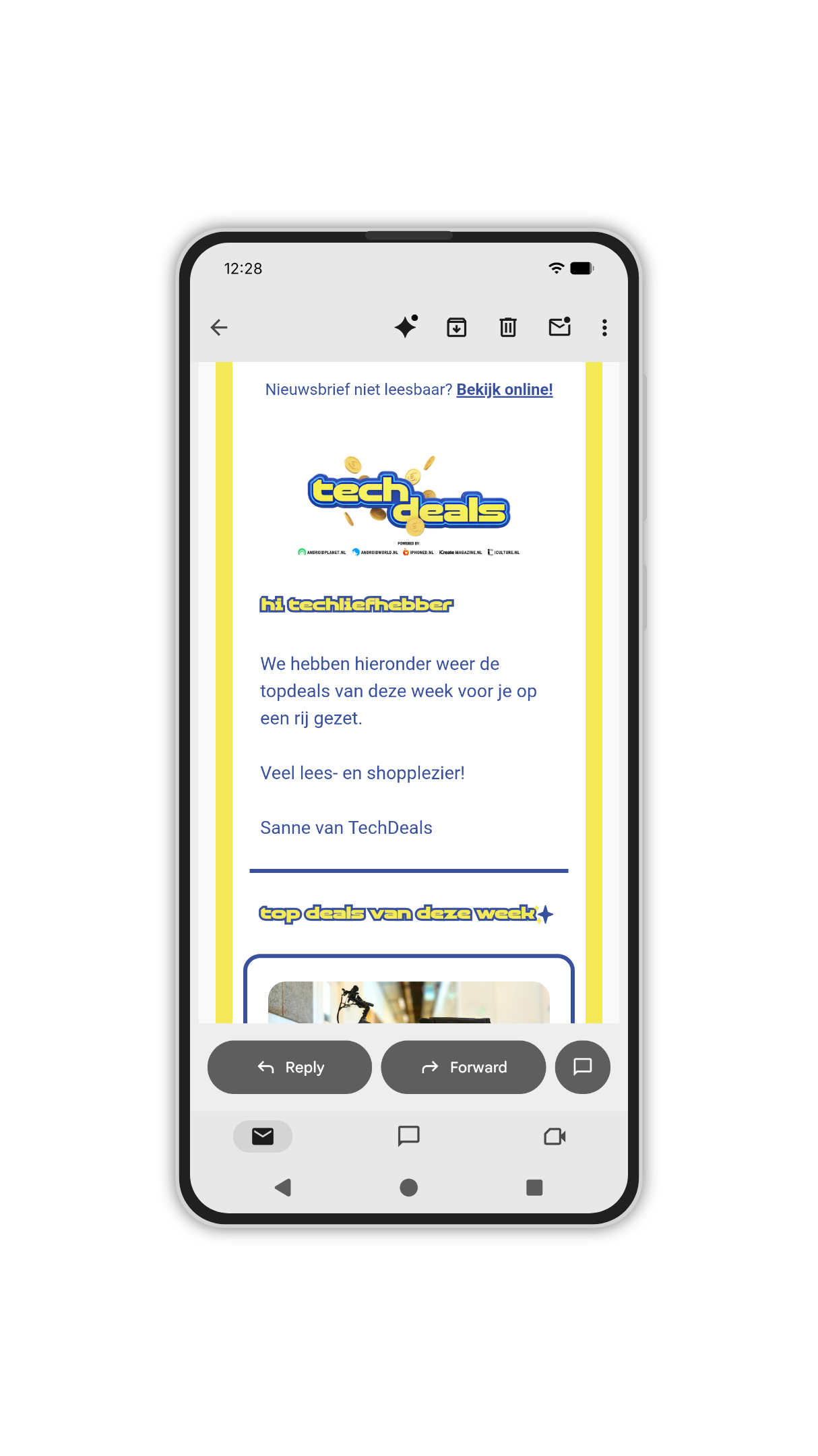 techdeals nieuwsbrief