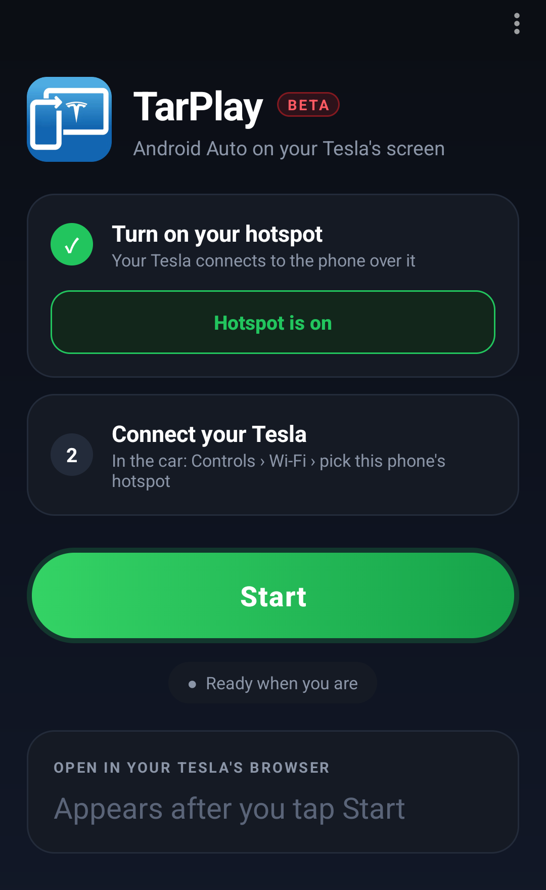 tarplay-tesla